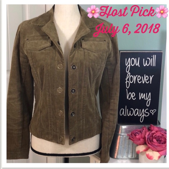 CAbi Jackets & Blazers - Host Pick! CAbi corduroy jacket. Spandex stretch.